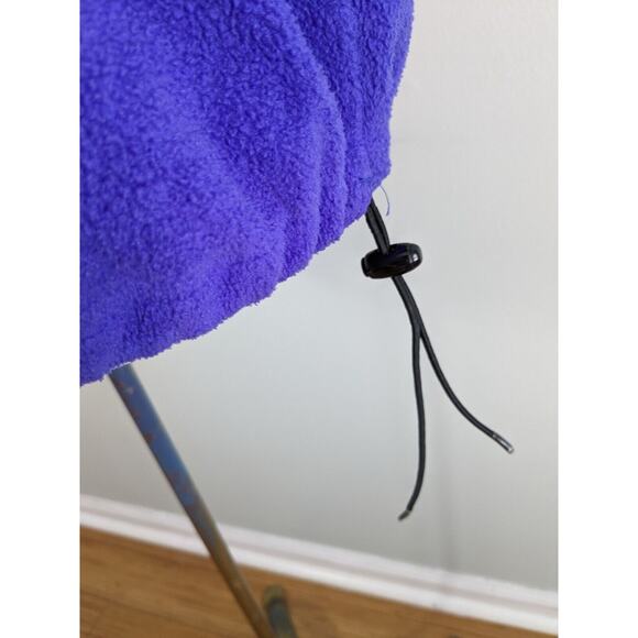 Vintage Fleece 1/2 Zip Jacket Purple Teal 90s Pullover Gorpcore Ski Pocket Usa L - Picture 5 of 10